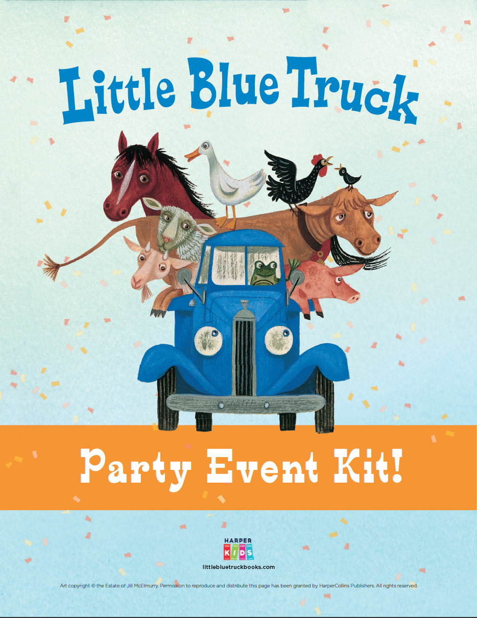 Click to download Little Blue Truck Party Event Kit