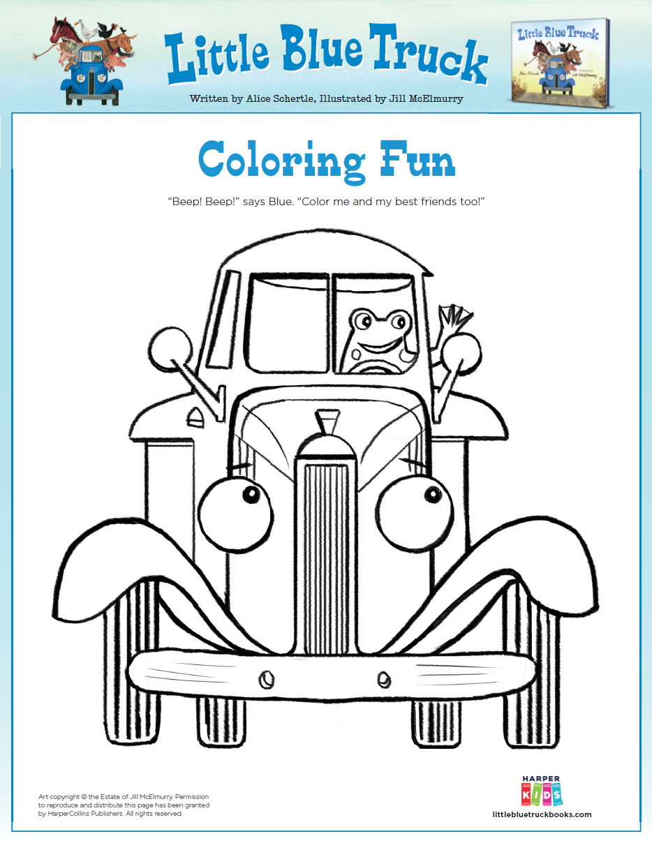 Click to download Blue and Toad Coloring Page