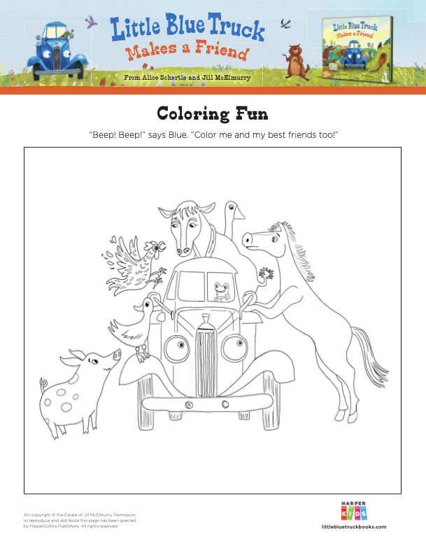 Activities - Fun Printables for Kids - Little Blue Truck