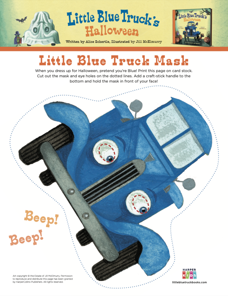 Little Blue Truck Mask