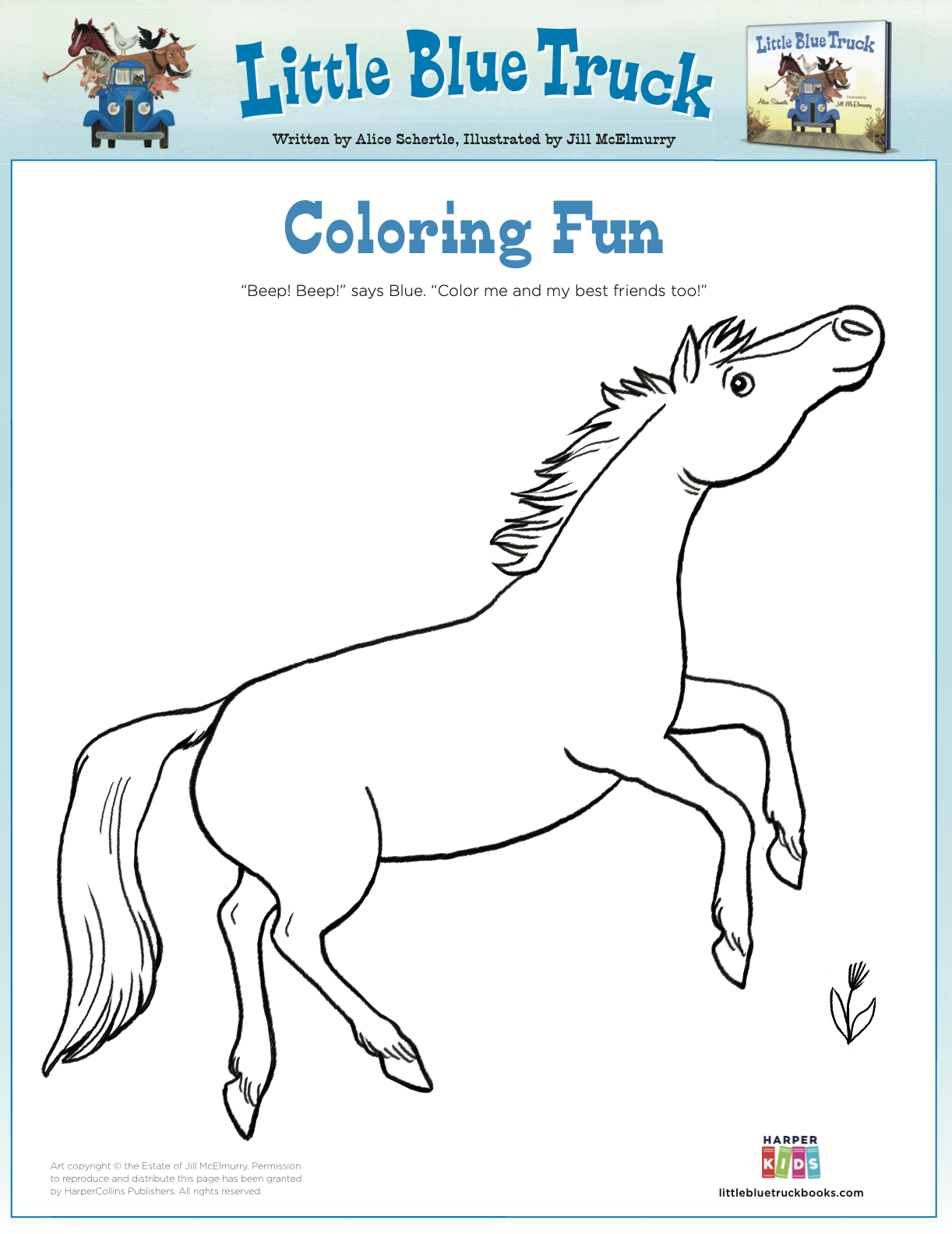 Click to download Horse Coloring Page