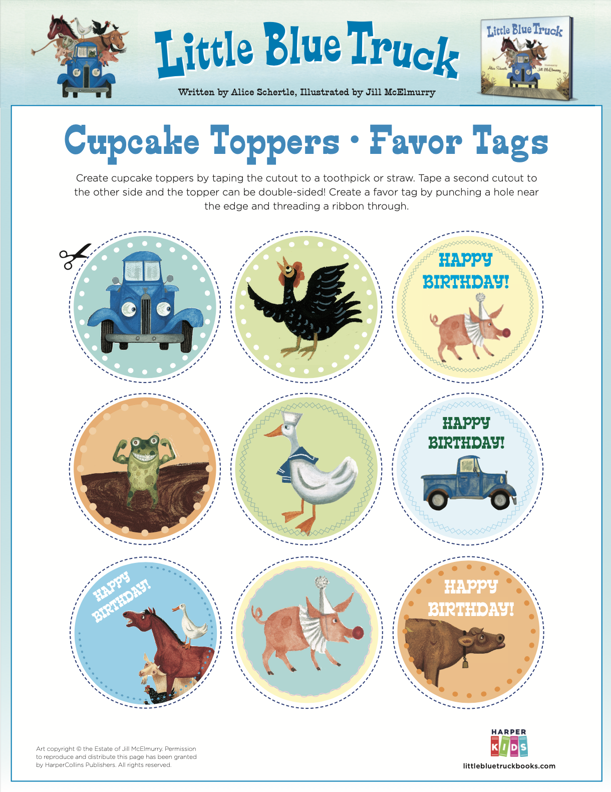 Click to download Cupcake Toppers