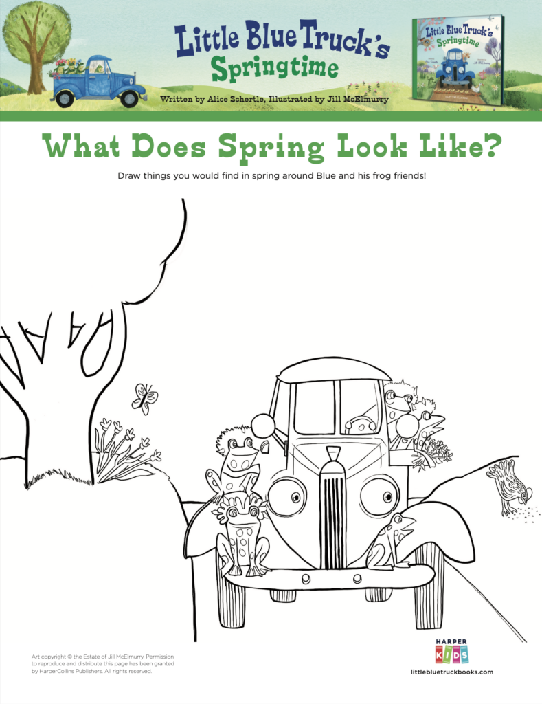 Springtime Coloring Page