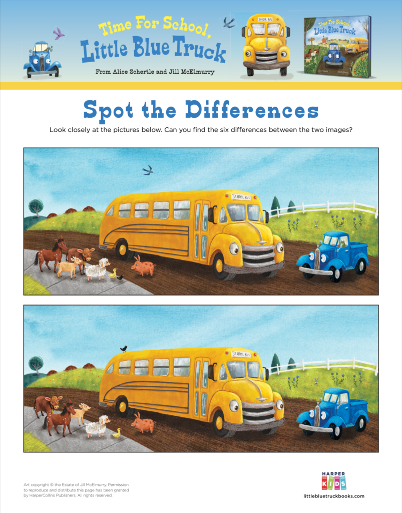 Schoolbus Spot the Difference
