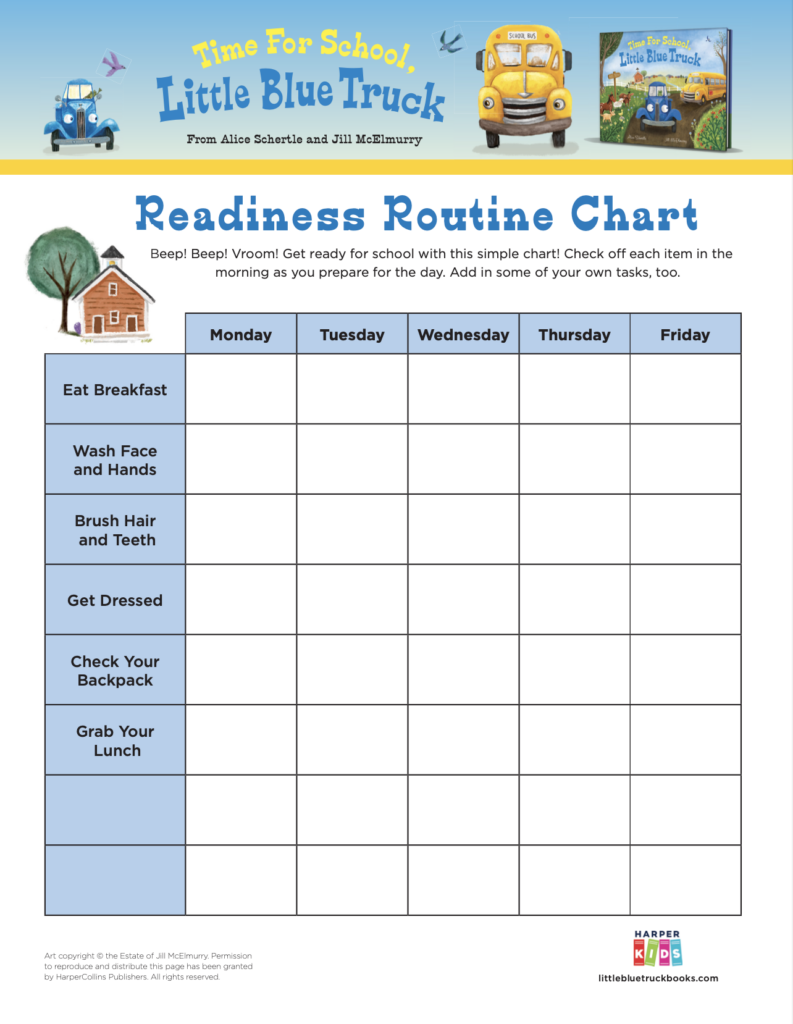 Readiness Routine Chart